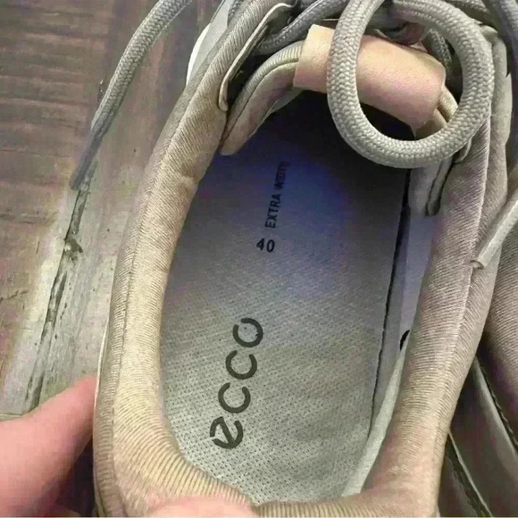 Ecco Golf Hybrid 3 Biom Gor Tex Yak Leather Golf Shoe Beige Size 40 Extra Width - Picture 4 of 10